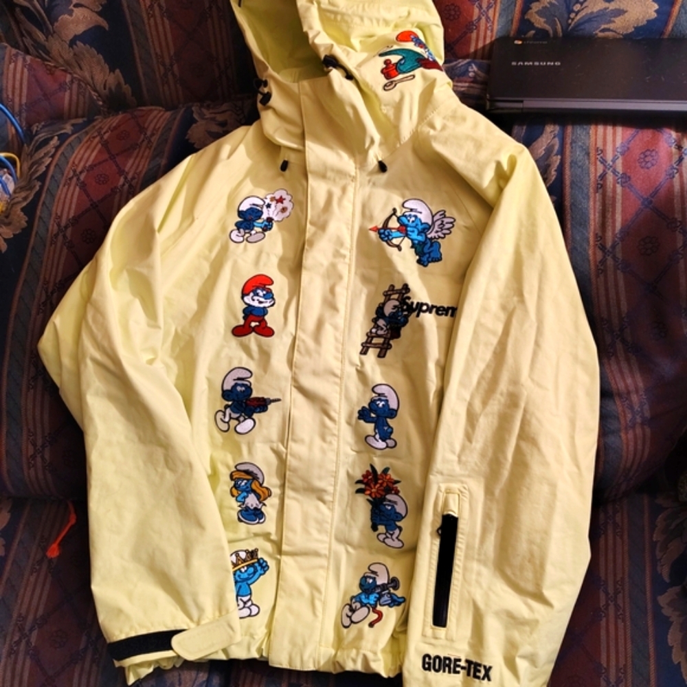 Supreme Light Yellow Cartoon Raincoat